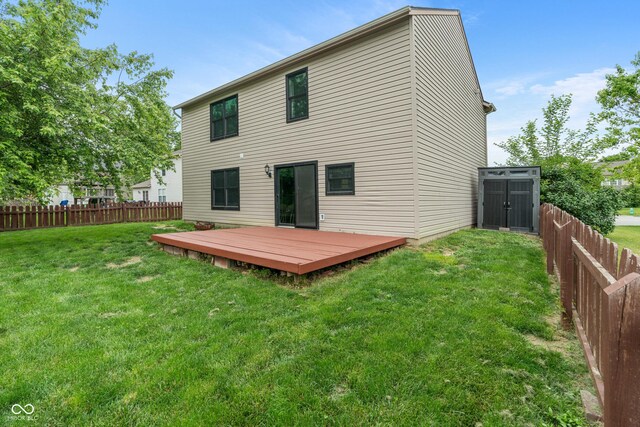 1408 Snead Cir, Avon, IN 46123 - back of property featuring a deck