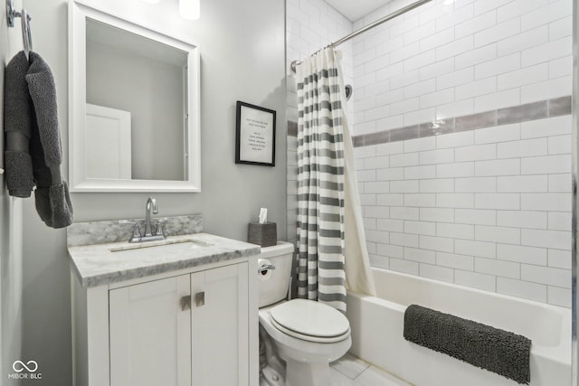 923 42nd St, Indianapolis, IN 46205 - bathroom featuring vanity and shower / bath combination with curtain
