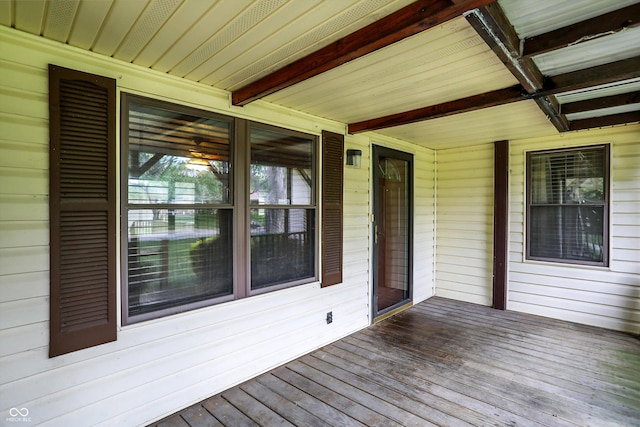 101 Heiny Rd, Indianapolis, IN 46217 - view of wooden deck