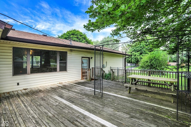 101 Heiny Rd, Indianapolis, IN 46217 - view of deck
