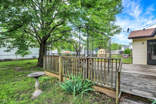 101 Heiny Rd, Indianapolis, IN 46217 - view of wooden deck