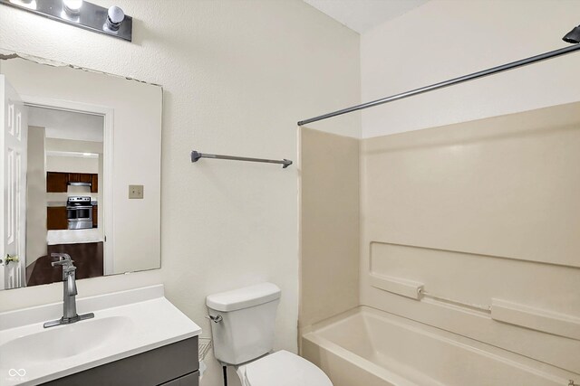 630 Harmony Way, Greenwood, IN 46143 - full bath featuring toilet, vanity, and  shower combination