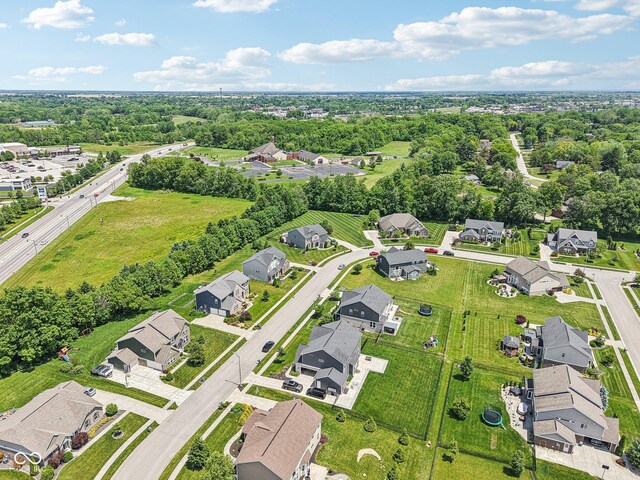 644 Ridge Gate Dr, Brownsburg, IN 46112 - aerial view of residential area with a tree filled landscape
