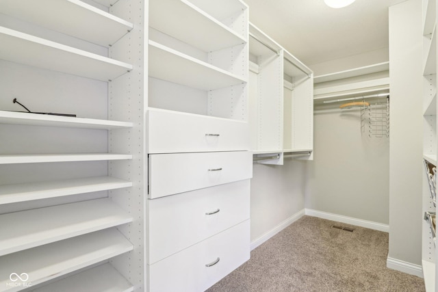 644 Ridge Gate Dr, Brownsburg, IN 46112 - walk in closet featuring light colored carpet