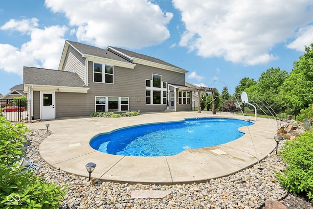 644 Ridge Gate Dr, Brownsburg, IN 46112 - view of pool featuring a pergola and a patio area