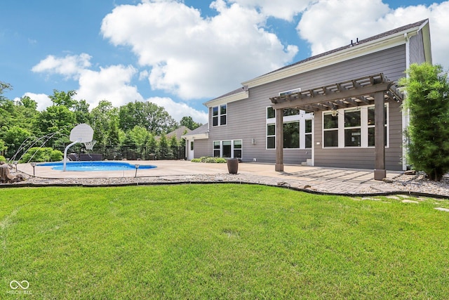 644 Ridge Gate Dr, Brownsburg, IN 46112 - rear view of house featuring a pergola and a patio