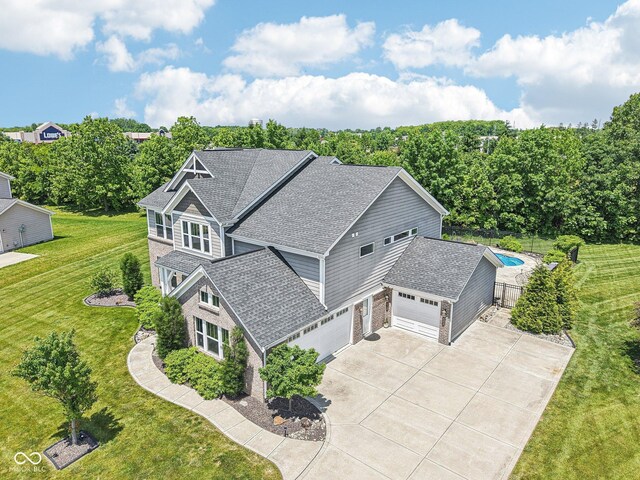 644 Ridge Gate Dr, Brownsburg, IN 46112 - aerial view of property and surrounding area