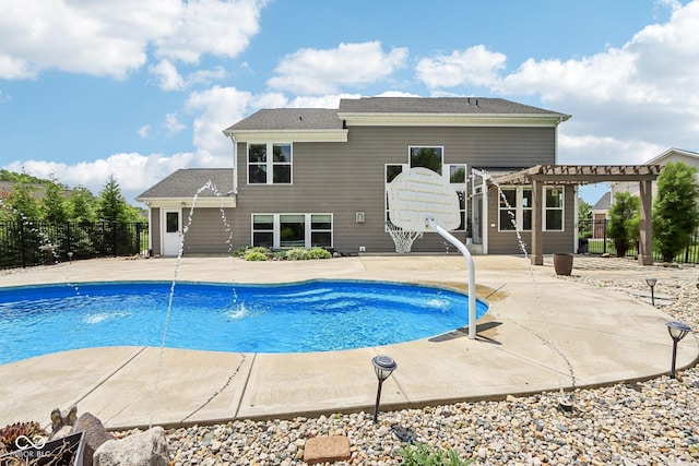 644 Ridge Gate Dr, Brownsburg, IN 46112 - view of swimming pool featuring a pergola and a patio