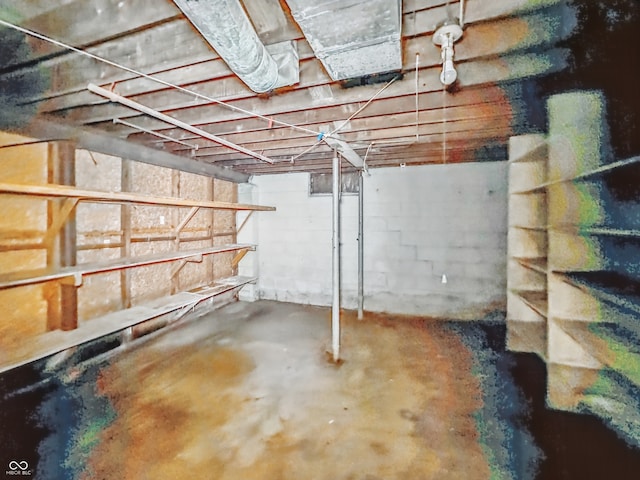3615 N Dequincy St, Indianapolis, IN 46218 - view of unfinished below grade area