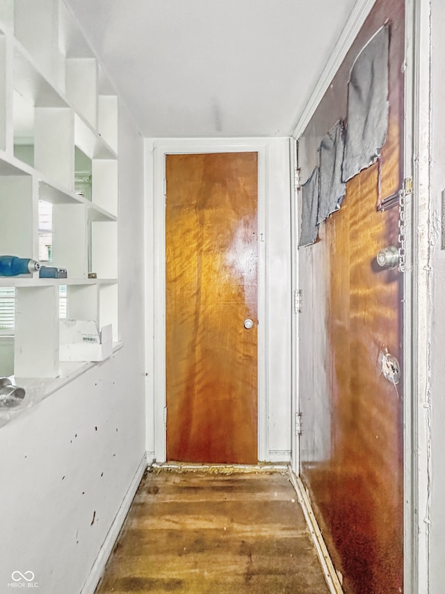 3615 N Dequincy St, Indianapolis, IN 46218 - doorway to outside with wood finished floors