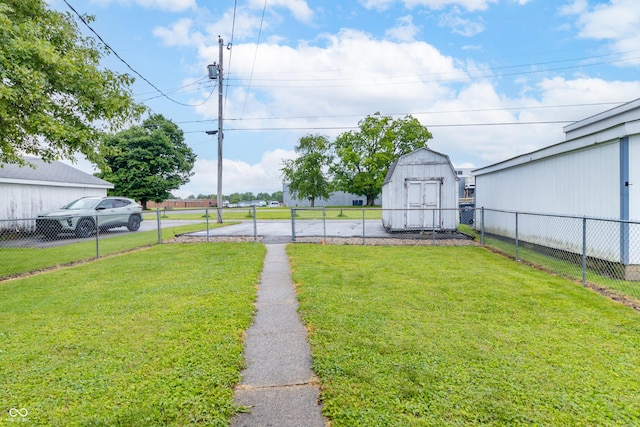 1310 N Cherry St, Rushville, IN 46173 - view of yard featuring a storage unit