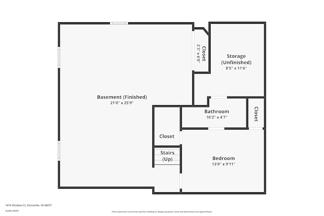 1410 Shadow Ct, Zionsville, IN 46077 - view of floor plan / room layout