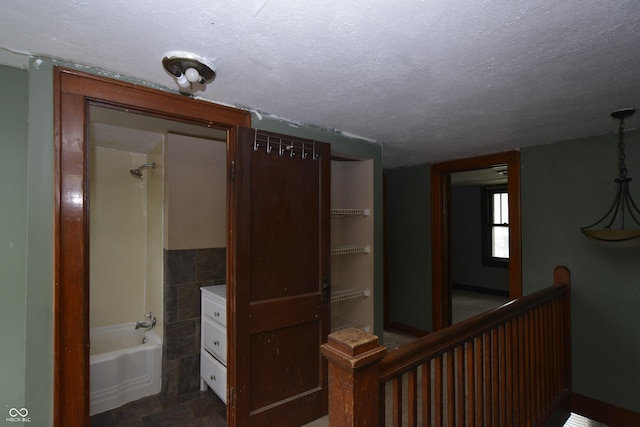 364 S Cole St, Indianapolis, IN 46241 - corridor with a textured ceiling and an upstairs landing