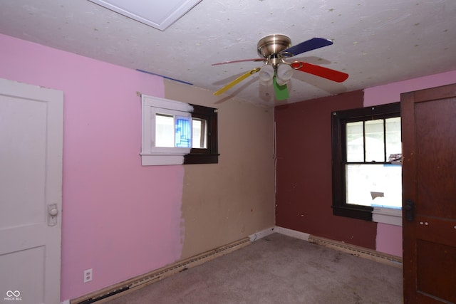 364 S Cole St, Indianapolis, IN 46241 - empty room with a ceiling fan, carpet flooring, and baseboards