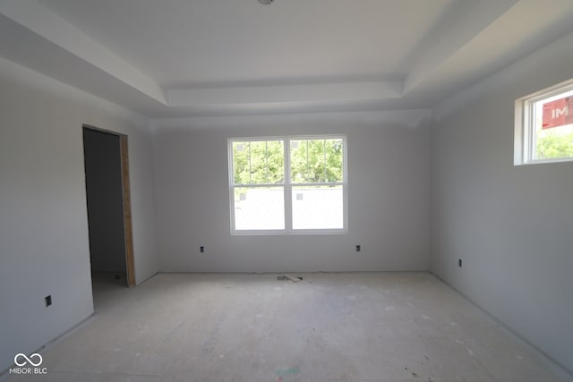 1813 Real St, Indianapolis, IN 46240 - unfurnished room featuring a raised ceiling