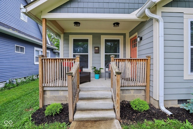 617 N Dearborn St, Indianapolis, IN 46201 - entrance to property with a porch