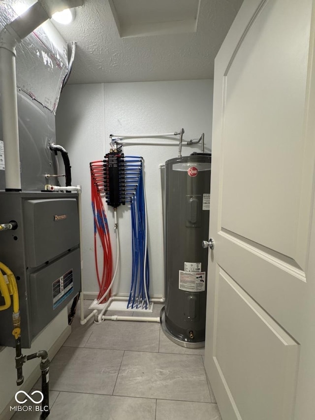 317 W Pierson St, Greenfield, IN 46140 - utility room with water heater and heating unit