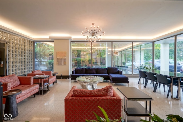 3965 N Meridian St Unit 3J, West, Indianapolis, IN 46208 - lobby with floor to ceiling windows