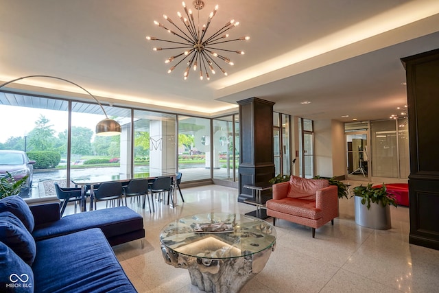 3965 N Meridian St Unit 3J, West, Indianapolis, IN 46208 - lobby with expansive windows and recessed lighting