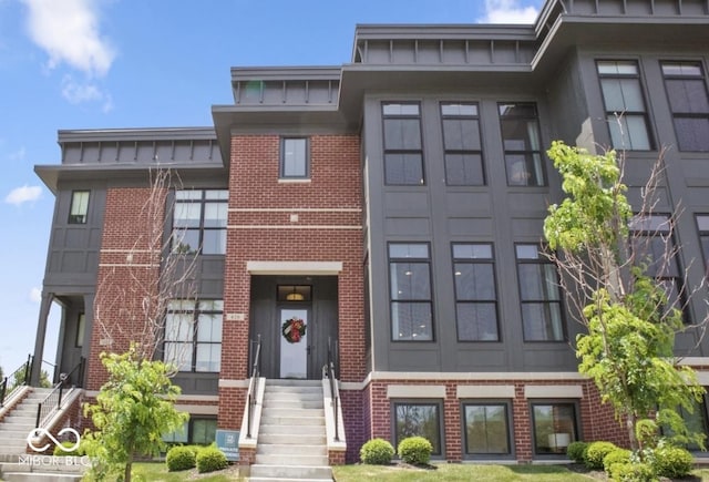 420 Monon Wy Dr, Carmel, IN 46032 - view of front of house with brick siding