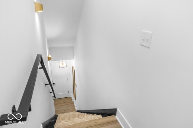 420 Monon Wy Dr, Carmel, IN 46032 - staircase featuring wood finished floors