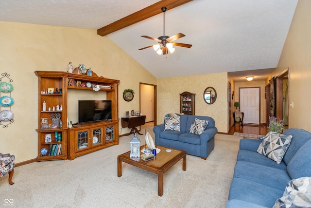 1607 Michelle Mnr, Danville, IN 46122 - living area with carpet, ceiling fan, and baseboards