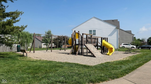 3959 Towhees Dr, Indianapolis, IN 46237 - community jungle gym featuring a lawn