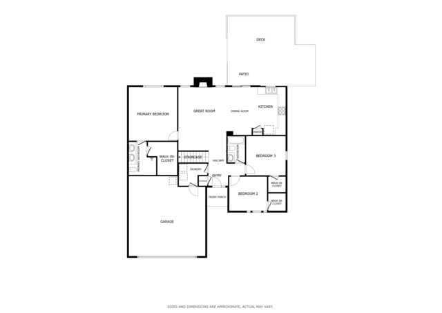 3959 Towhees Dr, Indianapolis, IN 46237 - home floor plan