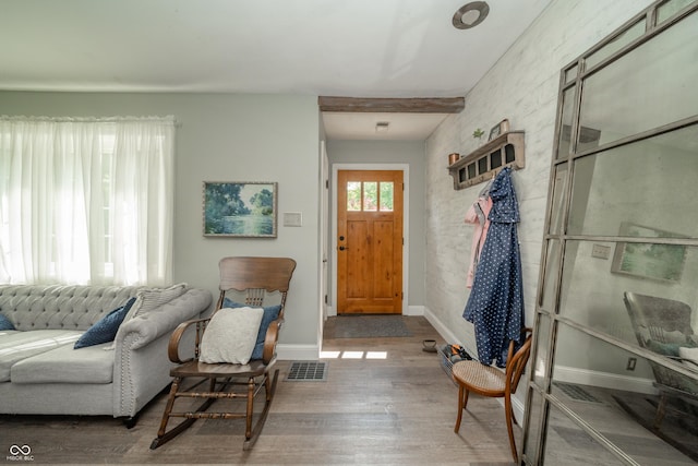 311 Northshore Blvd, Anderson, IN 46011 - entryway with wood finished floors and baseboards