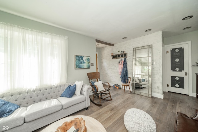 311 Northshore Blvd, Anderson, IN 46011 - living area with wood finished floors