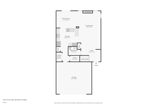 17551 Gruner Way, Westfield, IN 46062 - floor plan / room layout
