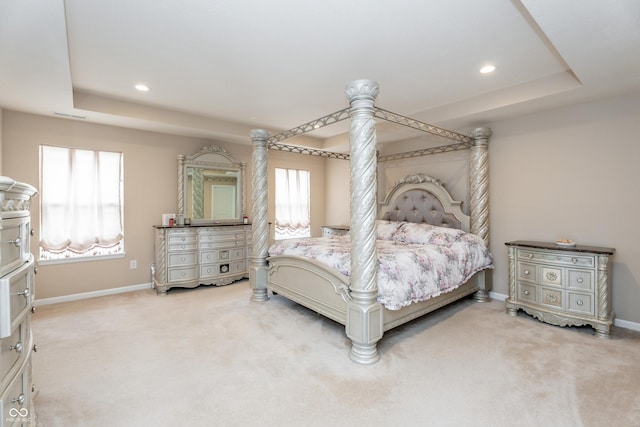 1661 Devonshire Ave, Avon, IN 46123 - carpeted bedroom featuring baseboards, recessed lighting, and a tray ceiling