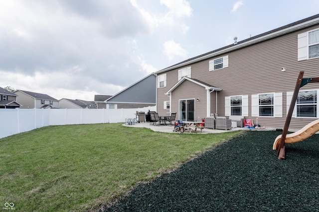 1661 Devonshire Ave, Avon, IN 46123 - rear view of property with a patio and a playground