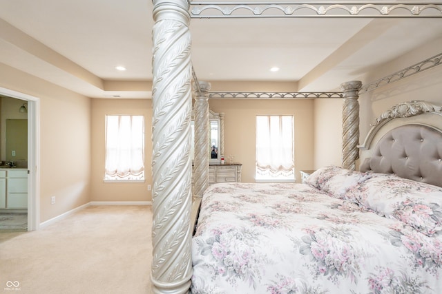 1661 Devonshire Ave, Avon, IN 46123 - bedroom featuring light colored carpet, multiple windows, baseboards, and recessed lighting