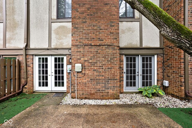 2263 Rome Dr, Indianapolis, IN 46228 - rear view of property with french doors and brick siding