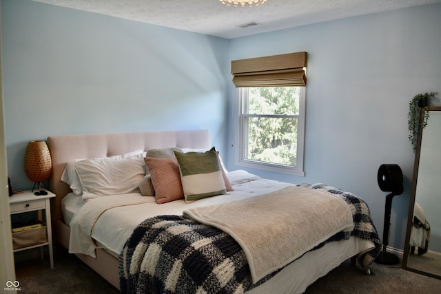 6862 Riverside Way, Fishers, IN 46038 - bedroom with carpet floors, a textured ceiling, and baseboards
