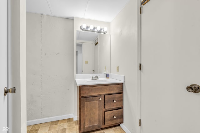 517 E Graham Pl, Bloomington, IN 47401 - bathroom with vanity and baseboards