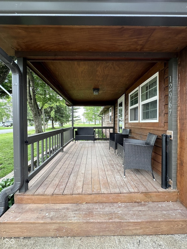 12967 N County Road 825 E, Roachdale, IN 46172 - view of wooden porch