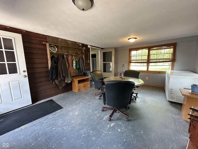 12967 N County Road 825 E, Roachdale, IN 46172 - home office with wooden walls