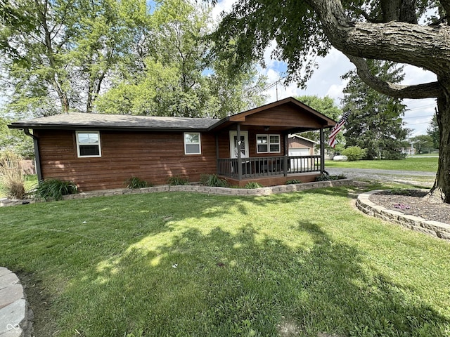 12967 N County Road 825 E, Roachdale, IN 46172 - view of front of home with a front lawn and a porch