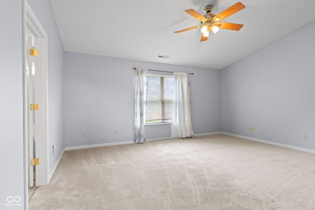 5852 Long Ridge Pl, Indianapolis, IN 46221 - empty room with carpet, a ceiling fan, and baseboards
