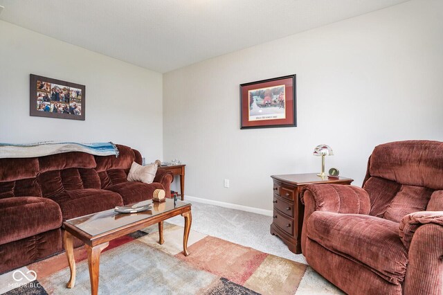7184 Lillian Pl, Cumberland, IN 46229 - living area with light carpet and baseboards