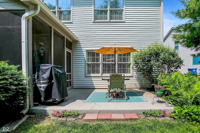 10965 Fairway Ridge Ln, Fishers, IN 46037 - view of patio with a sunroom