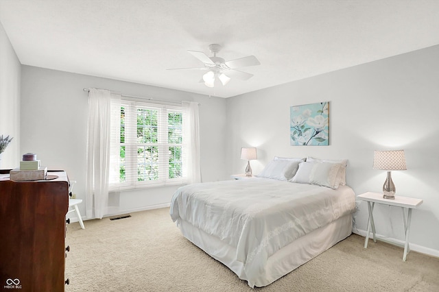 10965 Fairway Ridge Ln, Fishers, IN 46037 - bedroom featuring carpet floors, baseboards, and ceiling fan