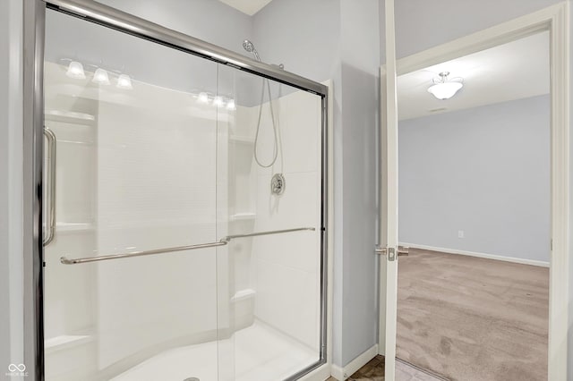 5125 Lilium Dr, Plainfield, IN 46168 - full bathroom with a shower stall and baseboards
