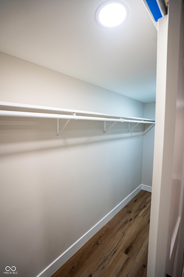 3463 Plum Creek Rd, Nashville, IN 47448 - walk in closet featuring wood finished floors