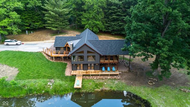 3463 Plum Creek Rd, Nashville, IN 47448 - view of subject property with a large body of water