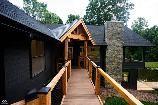 3463 Plum Creek Rd, Nashville, IN 47448 - entrance to property with stone siding