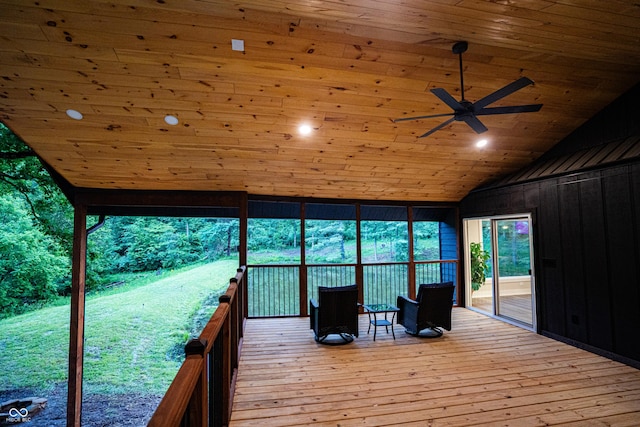 3463 Plum Creek Rd, Nashville, IN 47448 - sunroom with vaulted ceiling