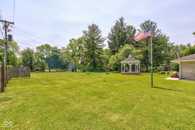 132 S First St, Jamestown, IN 46147 - view of yard featuring a gazebo